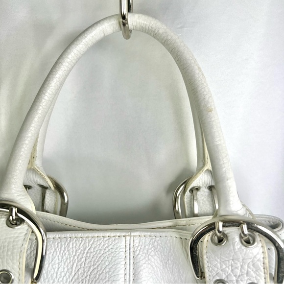 TIGNANELLO WHITE LEATHER BAG MINI BAG Y2K HANDBAG - Picture 7 of 14